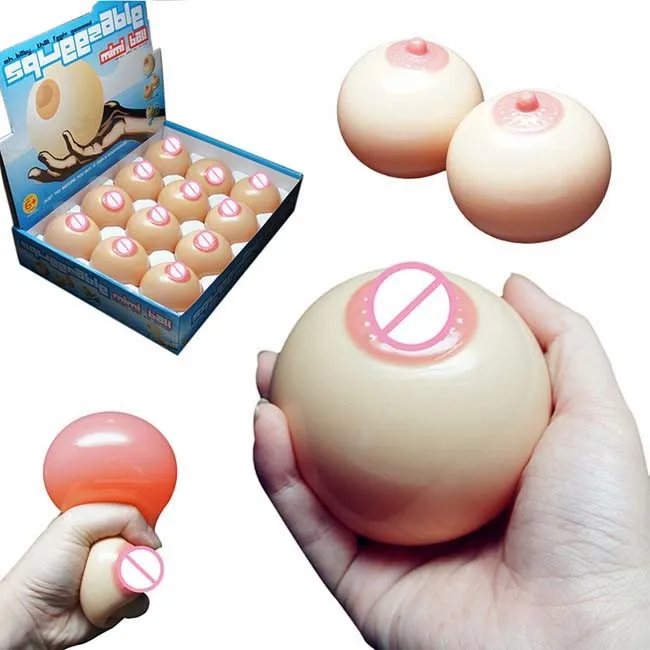 Breast Shaped Adult Anxiety Relief Squeeze Toys